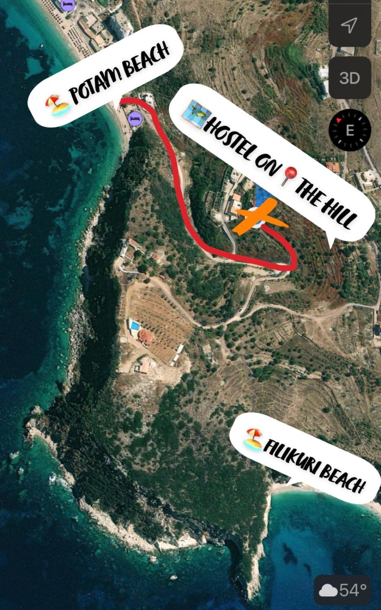 Hostel On The Hill - By Filikuri Beach Himare Bagian luar foto